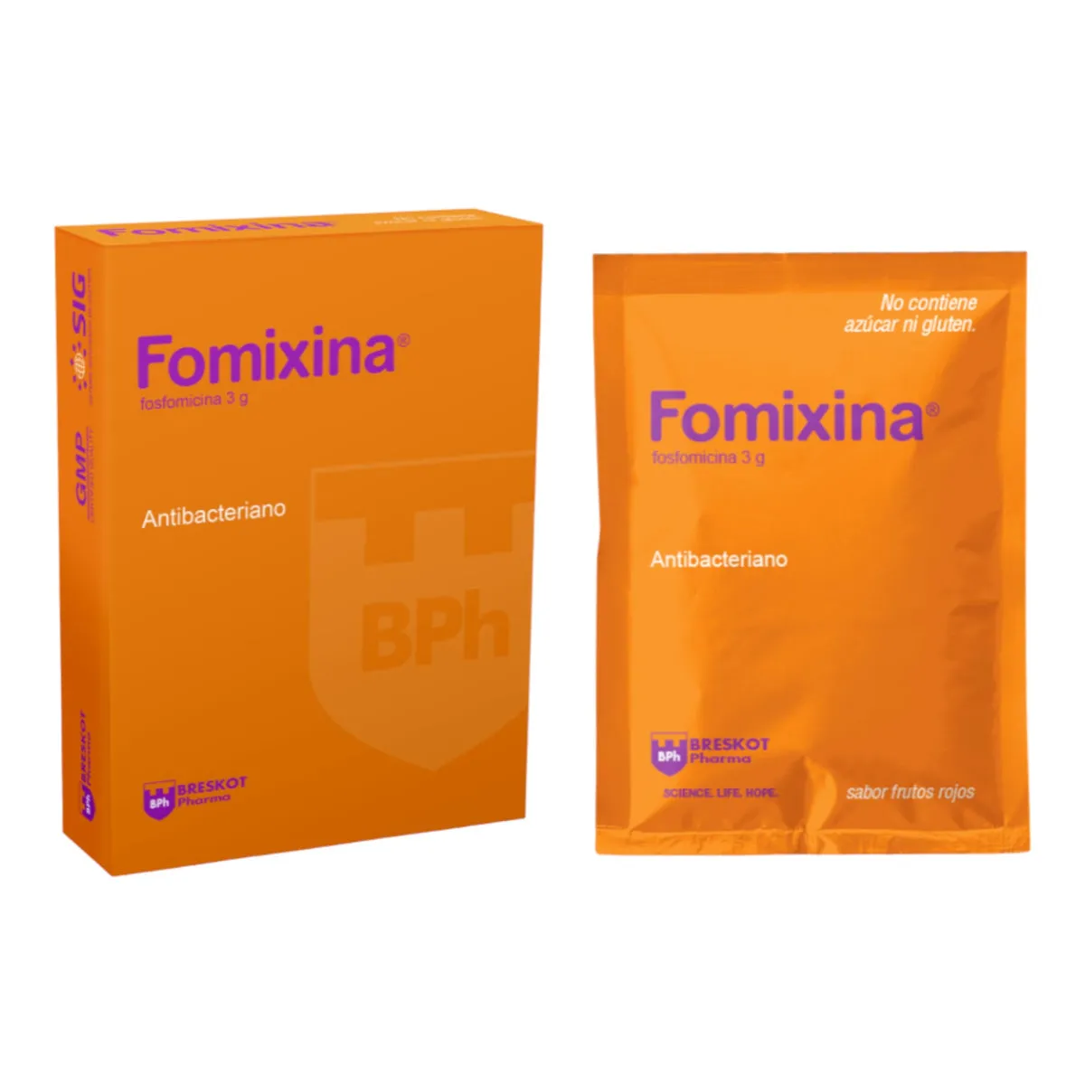 FOMIXINA FOSFOMICINA 3 GR CAJA X 3 SOBRES - Ecofarma
