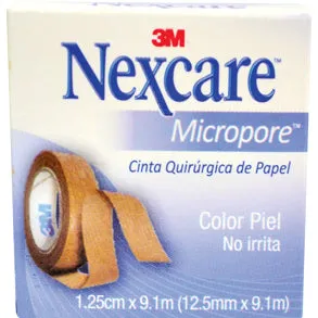 MICROPORE NEXCARE 3M 1.2 X 9.1 M COLOR PIEL CAJA INDIVIDUAL - Ecofarma