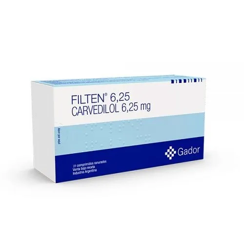 FILTEN 6,25 MG CAJA X 30 COMPRIMIDOS - Ecofarma