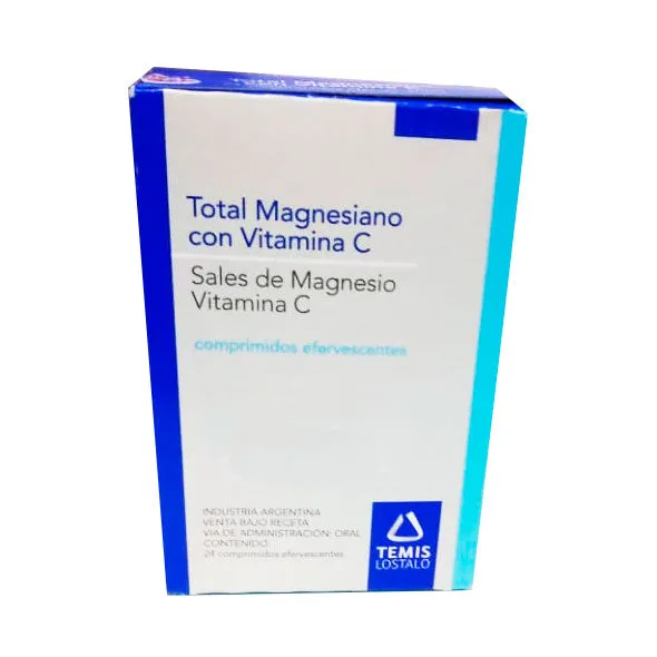 TOTAL MAGNESIANO CON VIT. C FCO X 12 COMP. EFERVESCENTES - Ecofarma