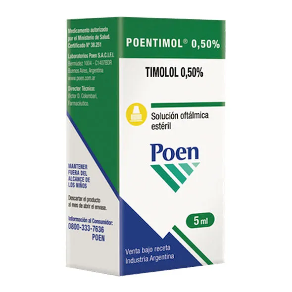 POENTIMOL 0.50% SOL. OFTALMICA X 5 ML - Ecofarma