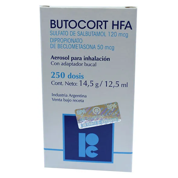 BUTOCORT HFA 120/50 MCG AEROSOL X 250 DOSIS - Ecofarma