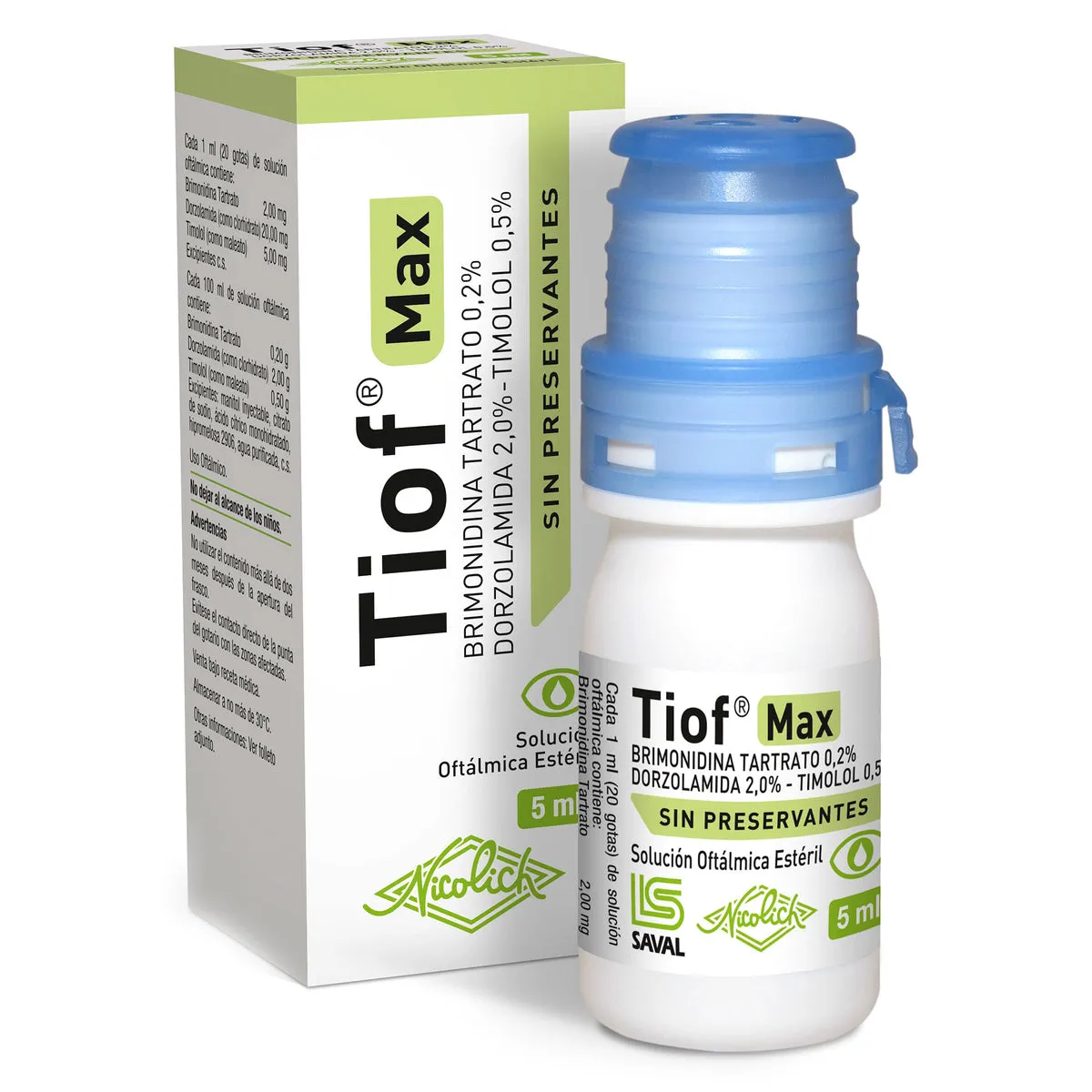 TIOF MAX COLIRIO X 5 ML - Ecofarma