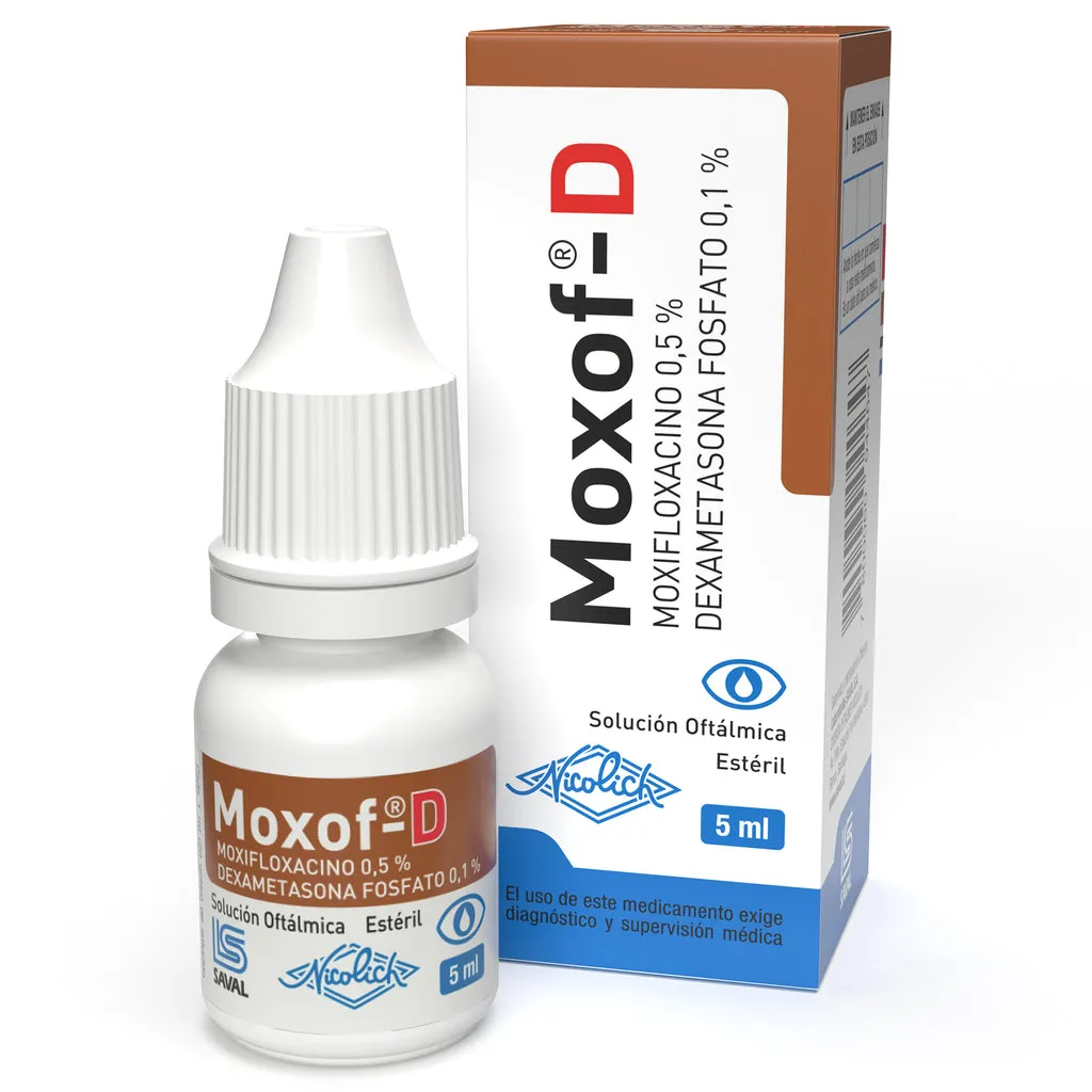 MOXOF D OFTALMICO FCO X 5 ML - Ecofarma