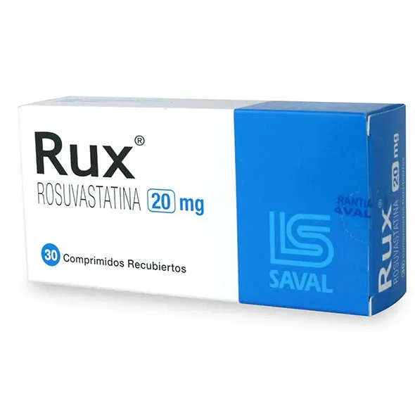 RUX 20 MG CAJA X 30 COMPRIMIDOS - Ecofarma