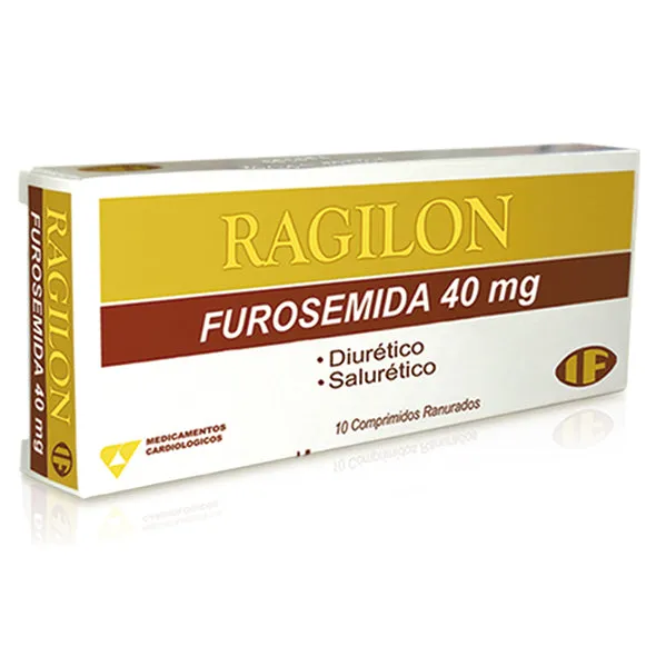 RAGILON FUROSEMIDA 40 MG  CAJA X 10 COMPRIMIDOS - Ecofarma