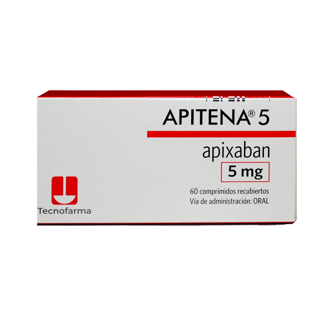 APITENA 5 MG APIXABAN CAJA X 60 COMPRIMIDOS - Ecofarma