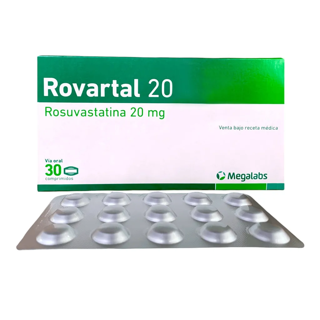 ROVARTAL 20 MG CAJA X 30 COMPRIMIDOS RECUBIERTOS - Ecofarma