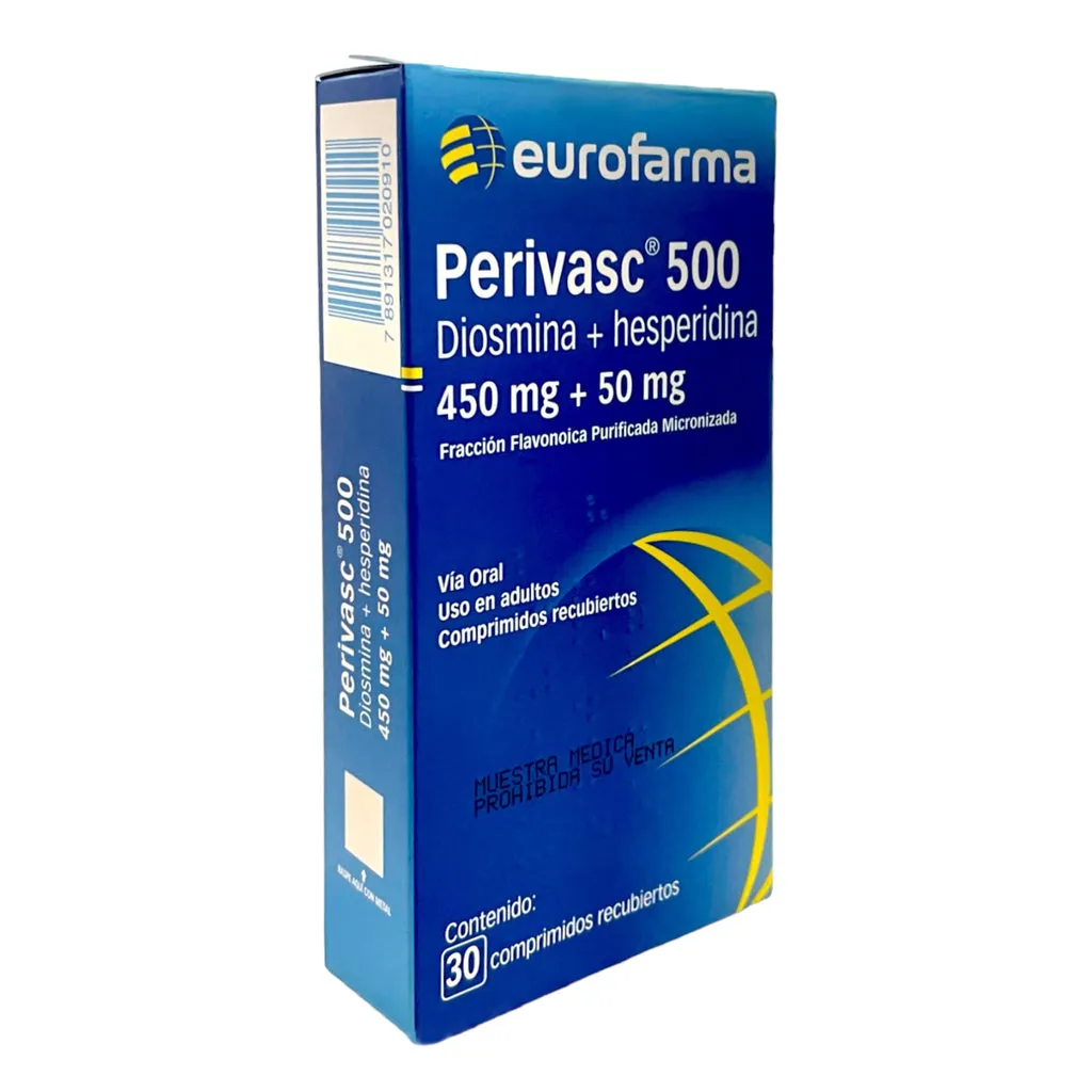 PERIVASC 500 CAJA X 30 COMPRIMIDOS - Ecofarma