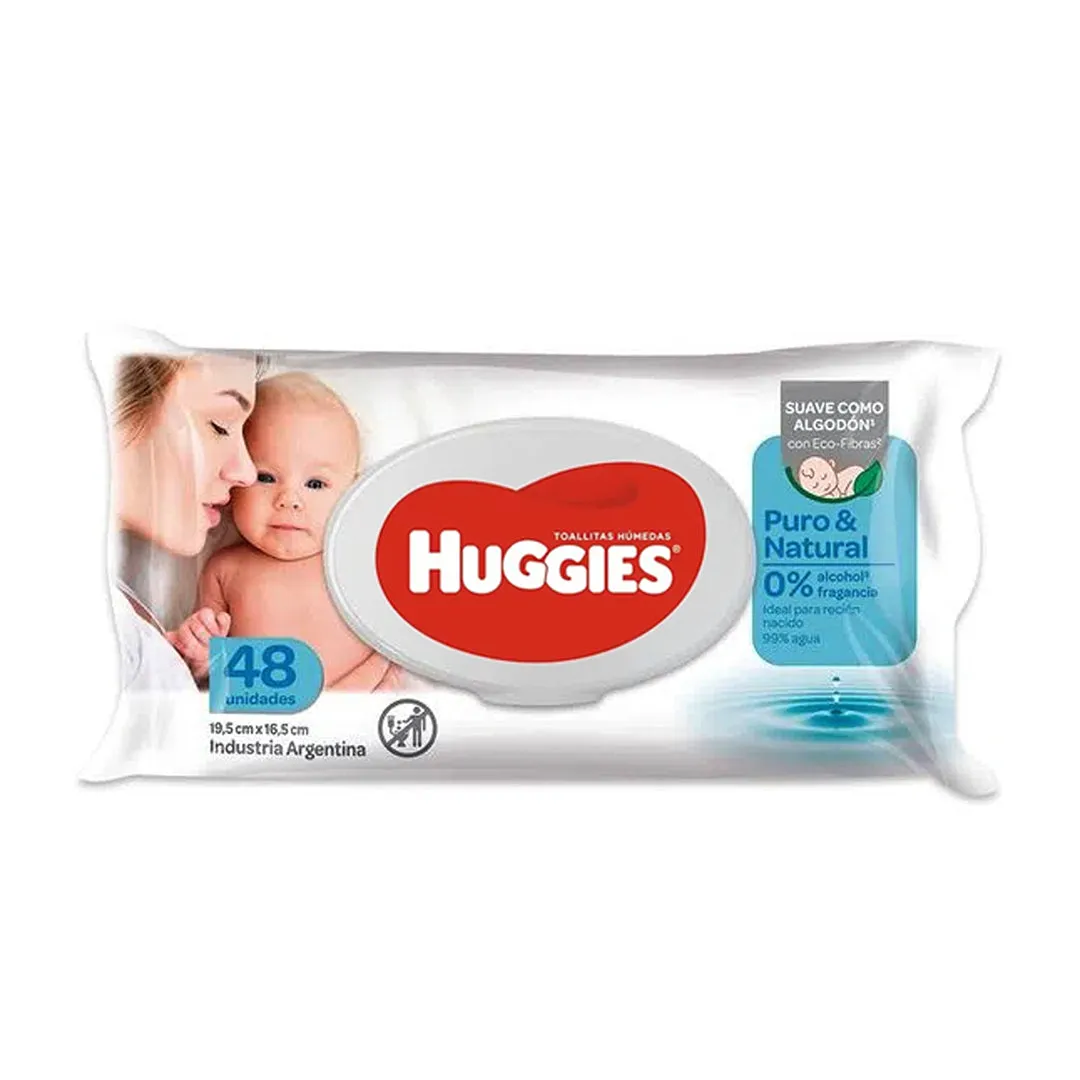 TOALLITAS HUMEDAS HUGGIES RECIEN NACIDO X 48 UNID. - Ecofarma