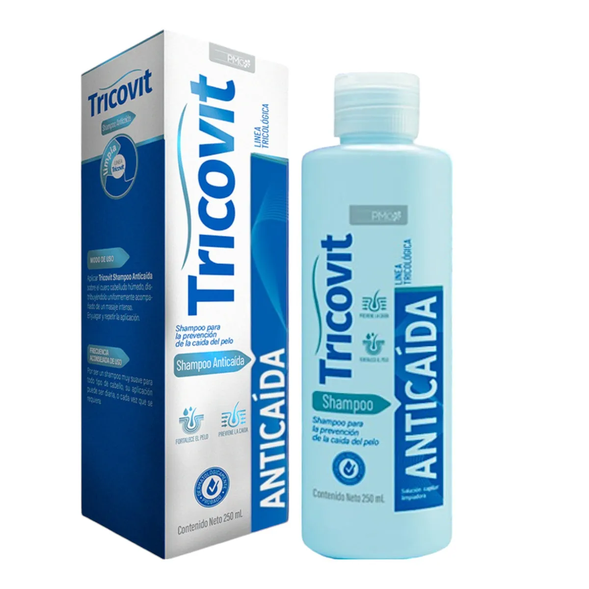 TRICOVIT SHAMPOO ANTICAIDA FRASCO X 250 ML - Ecofarma