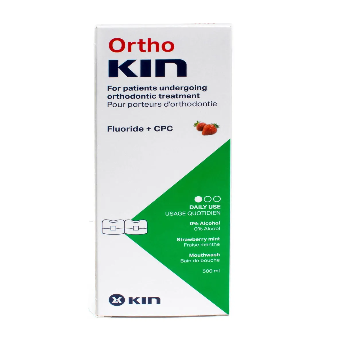 ORTHOKIN ENJUAGUE FRESA SOL FRASCO 500 ML - Ecofarma