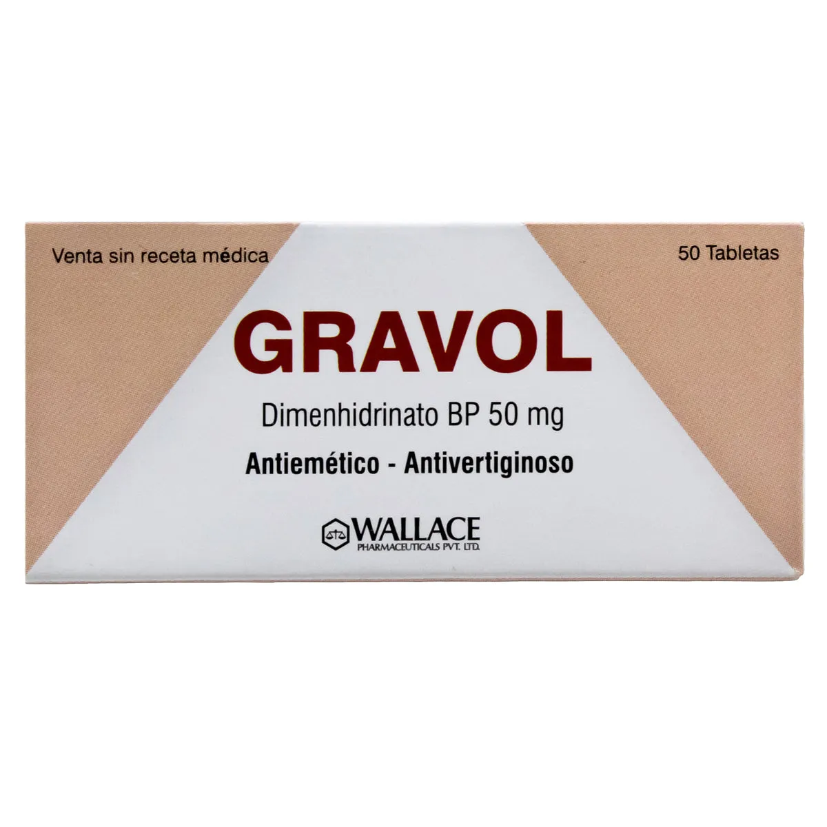 GRAVOL 50 MG CAJA X 50 COMPRIMIDOS - Ecofarma