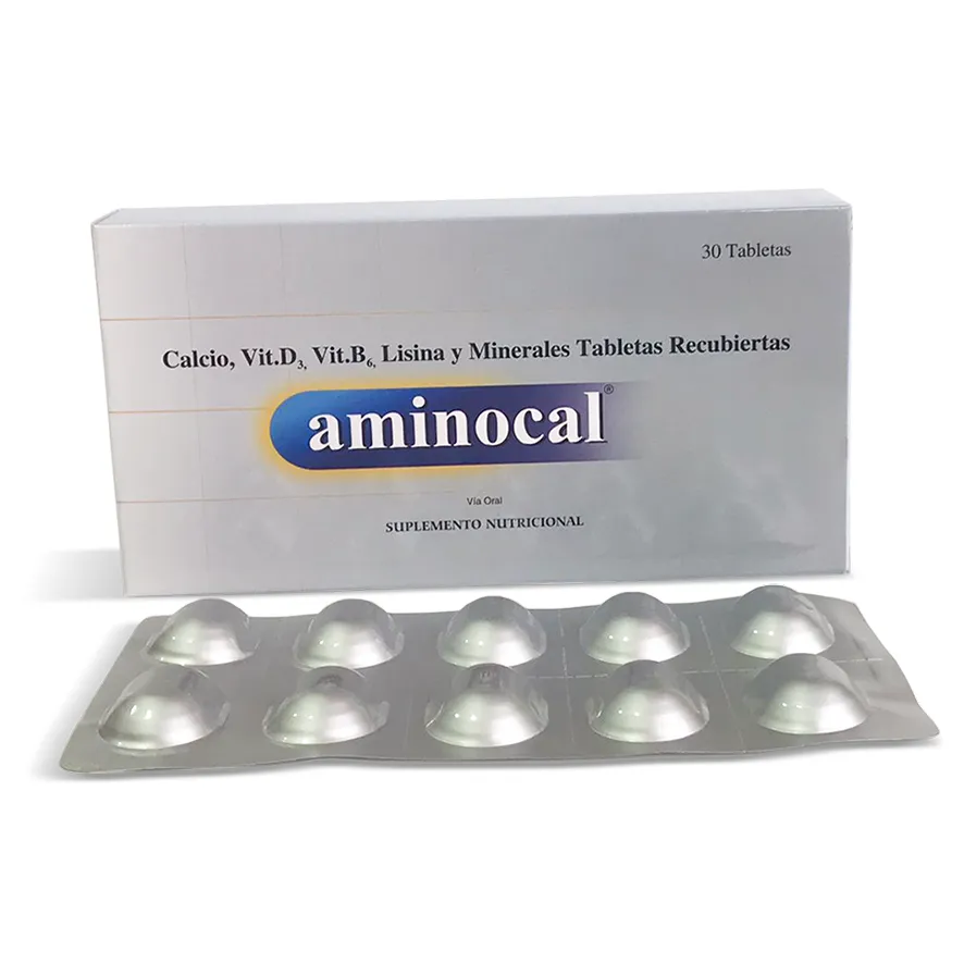 AMINOCAL CAJA X 30 TABLETAS - Ecofarma