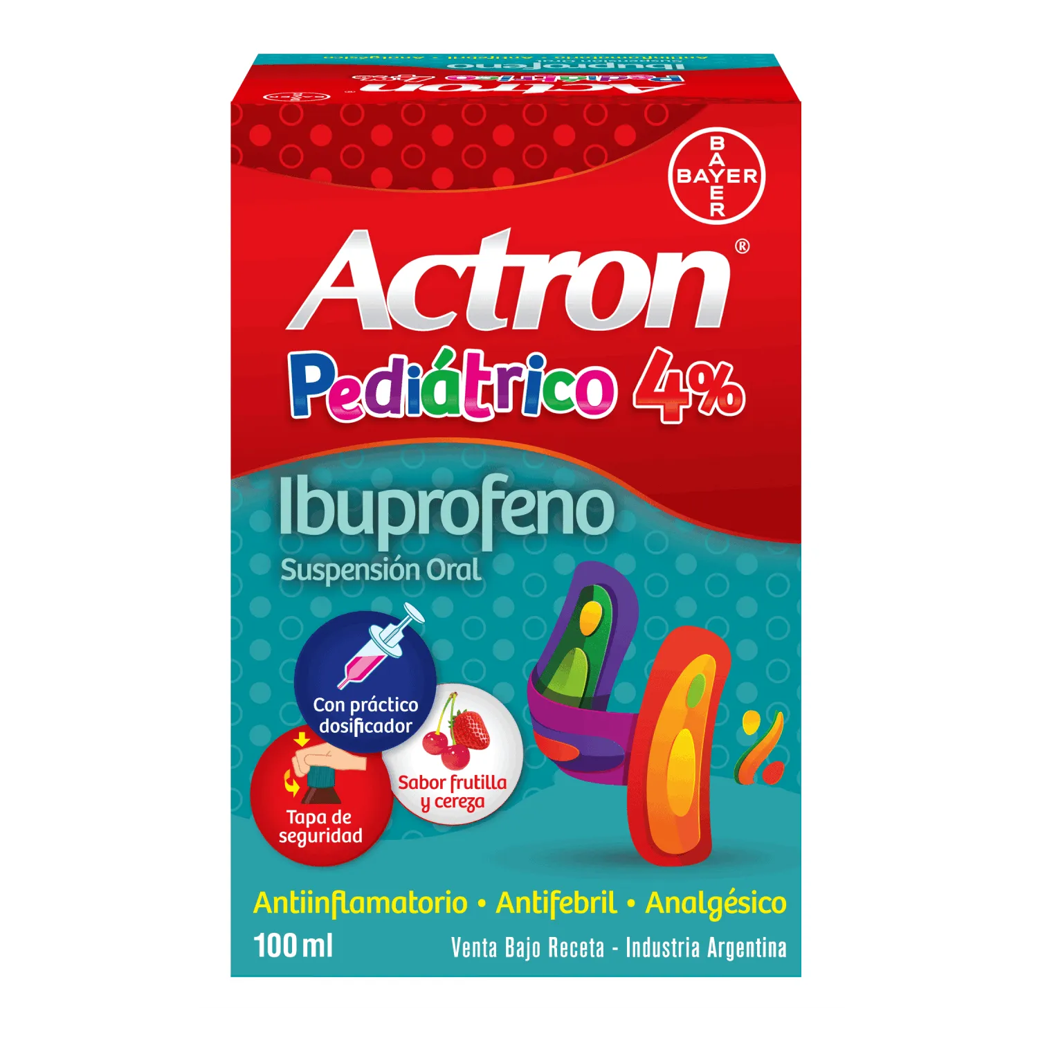 ACTRON PEDIATRICO 4% SUSPENCION FCO X 100 ML - Ecofarma
