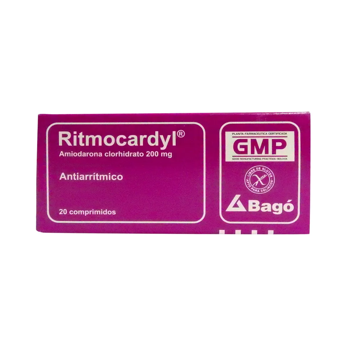 RITMOCARDYL 200 MG CAJA X 20 COMPRIMIDOS - Ecofarma