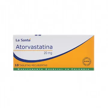 ATORVASTATINA 20 MG CAJA X 10 COMPRIMIDOS - Ecofarma