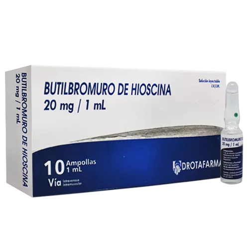 BUTIL BROMURO DE HIOSINA  20 MG CAJA X 100 AMPOLLAS - Ecofarma