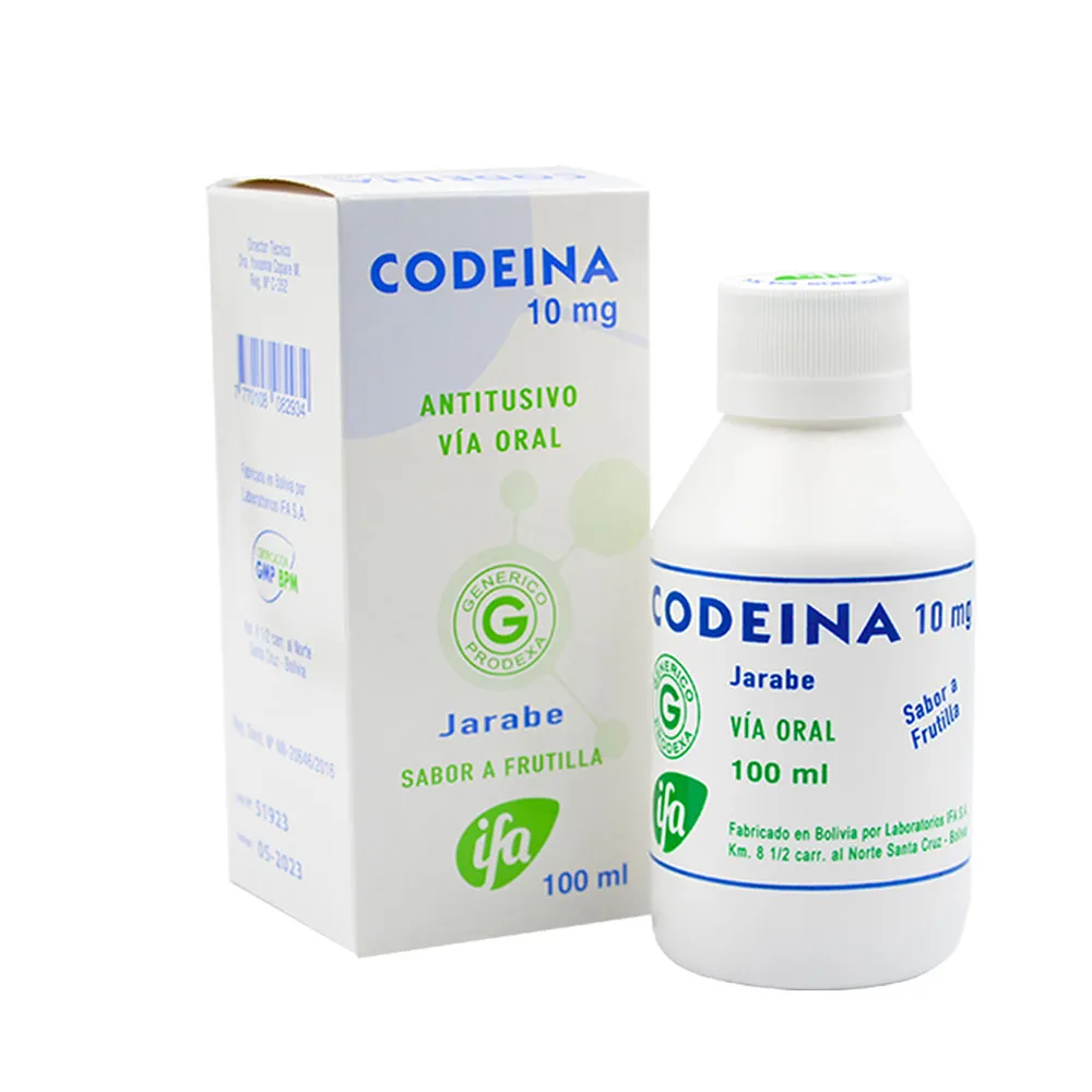 CODEINA 10 MG JARABE FCO X 100 ML - Ecofarma