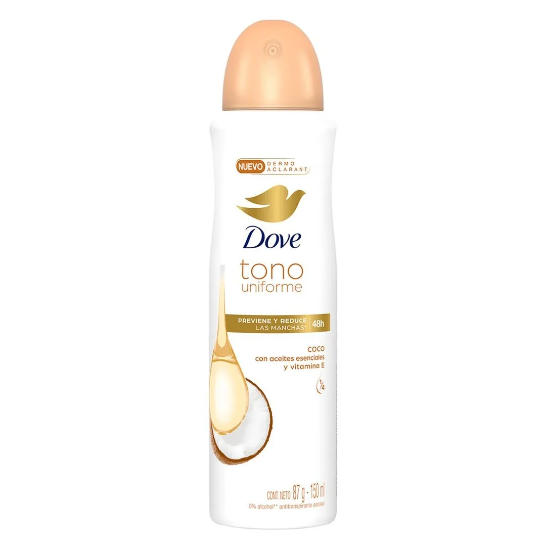 DESODORANTE DOVE AEROSOL CLEAR TONE X 150 ML * - Ecofarma