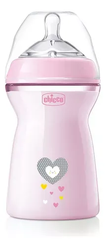 BIBERON CHICCO TETINA LATEX ROSADO X 250 ML/9OZ - Ecofarma