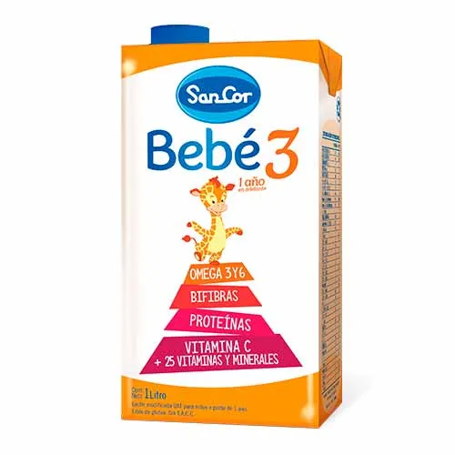 BEBE SANCOR # 3 FLUIDA X 1 LITRO - Ecofarma