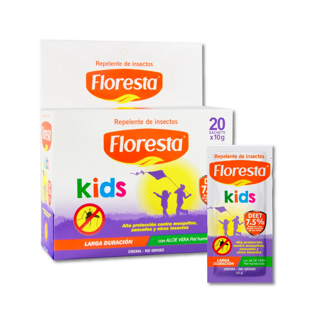 REPELENTE FLORESTA KIDS EN SACHET X 20 - Ecofarma