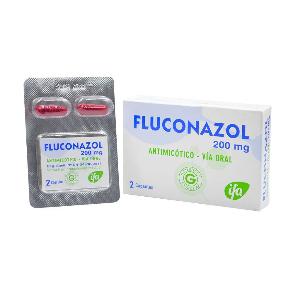 FLUCONAZOL 200 MG CAJA X 2 CAPSULAS - Ecofarma