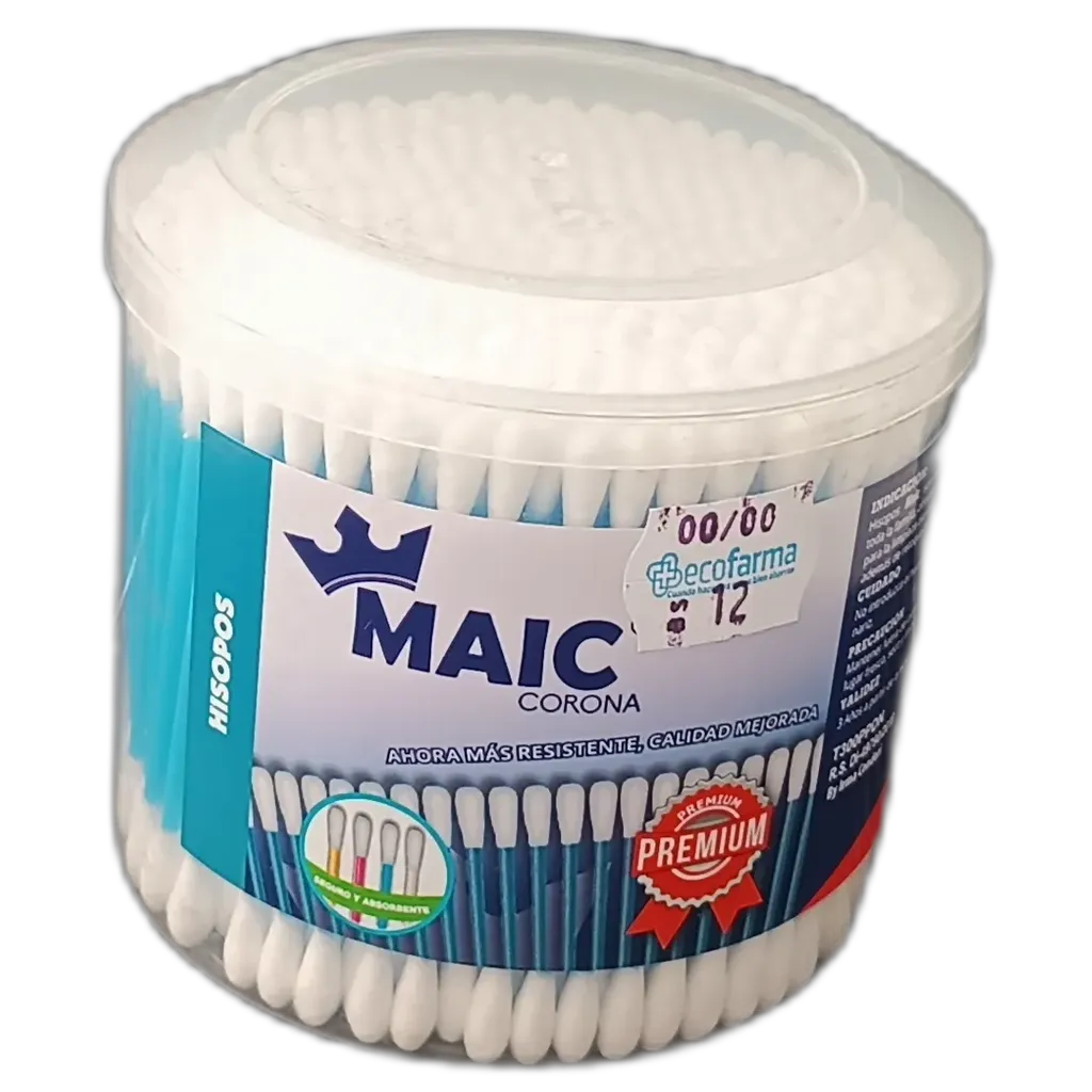 COTONETE MAIC CORONA PREMIUN  X 300 UNIDADES - Ecofarma