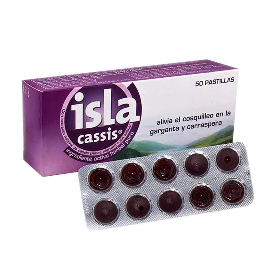 ISLA CASSIS CAJA X 50 PASTILLAS - Ecofarma
