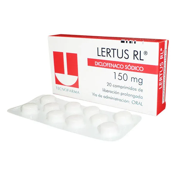 LERTUS RL 150 MG CAJA X 20 COPRIMIDOS - Ecofarma