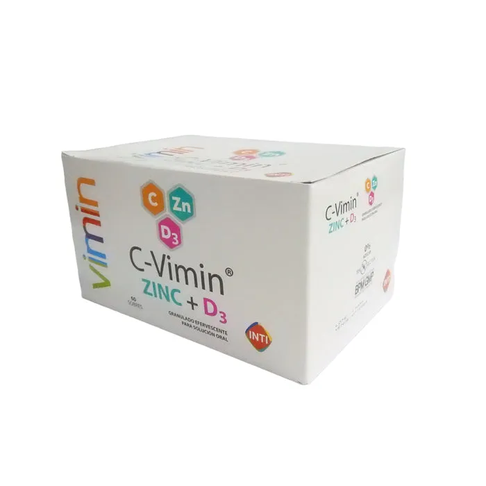 C VIMIN ZINC + D3 CAJA X 60 SOBRES - Ecofarma