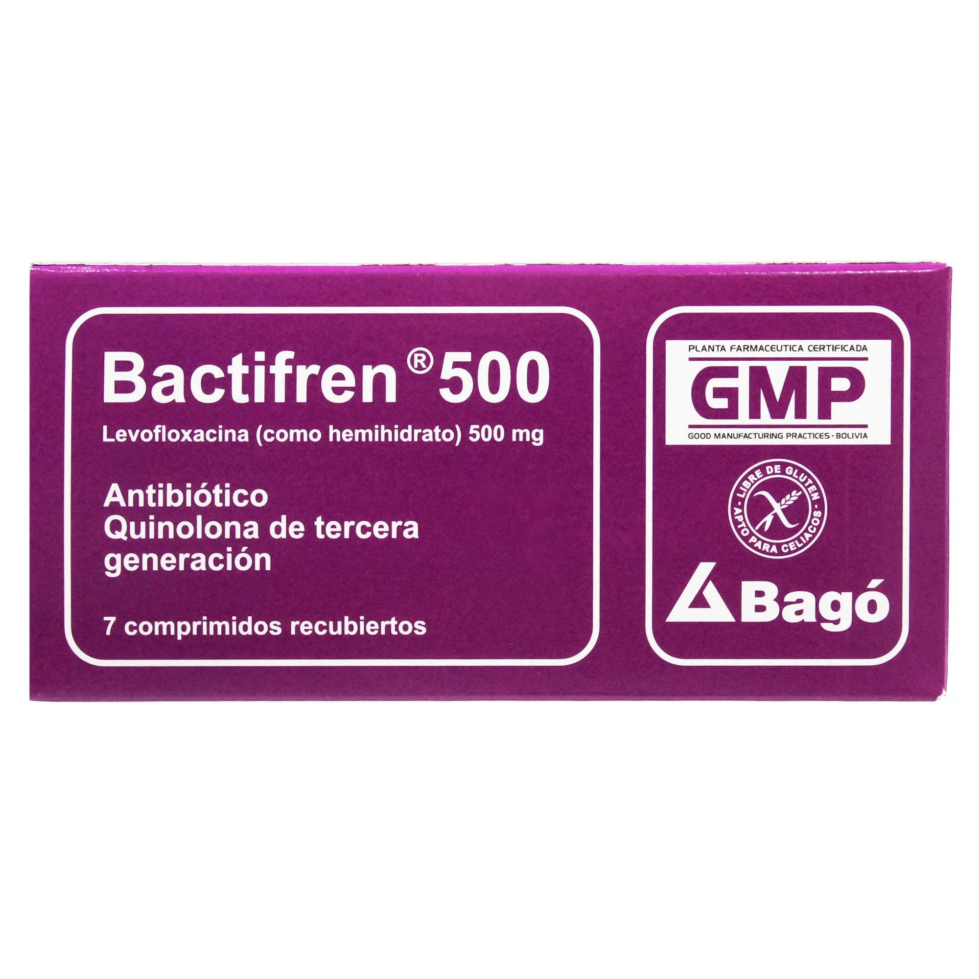 BACTIFREN 500 MG X 7 COMPRIMIDOS - Ecofarma