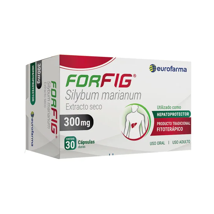 FORFIG 300 MG SILYBUM MARIANUM CAJA X 30 CAPSULAS - Ecofarma