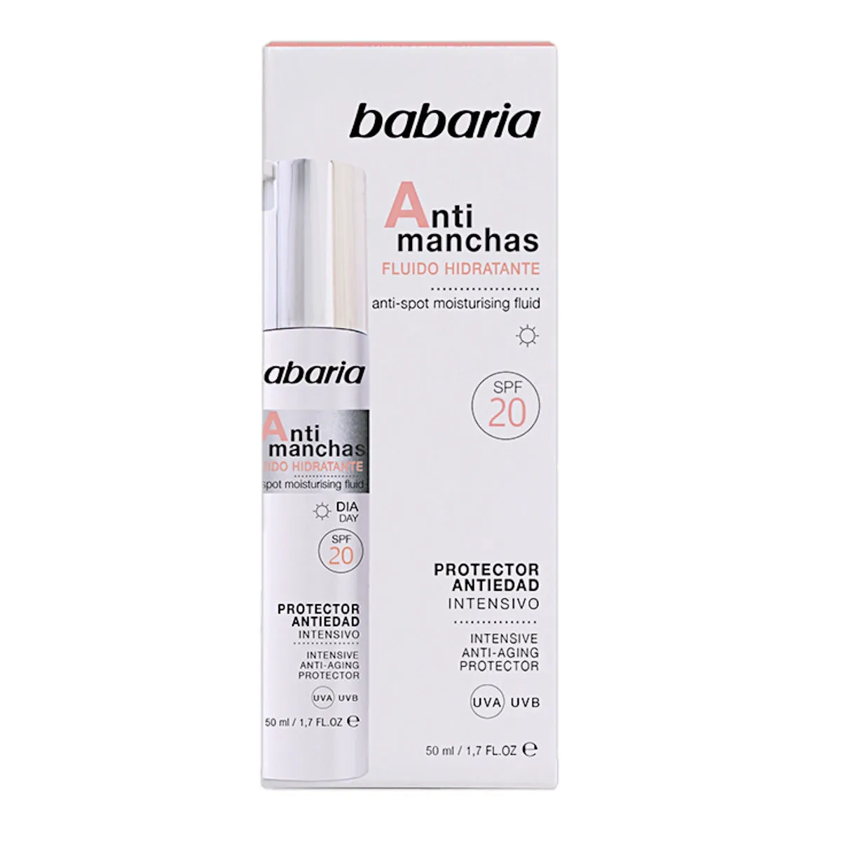BABARIA ANTI MANCHAS FLUIDO HIDRATANTE SPF 20 X 50 ML - Ecofarma