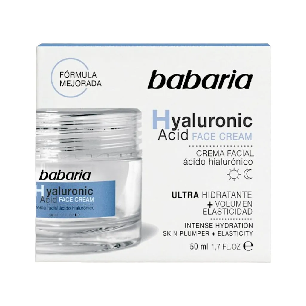 BABARIA CREMA FACIAL ACIDO HIALURONICO X 50 ML. - Ecofarma