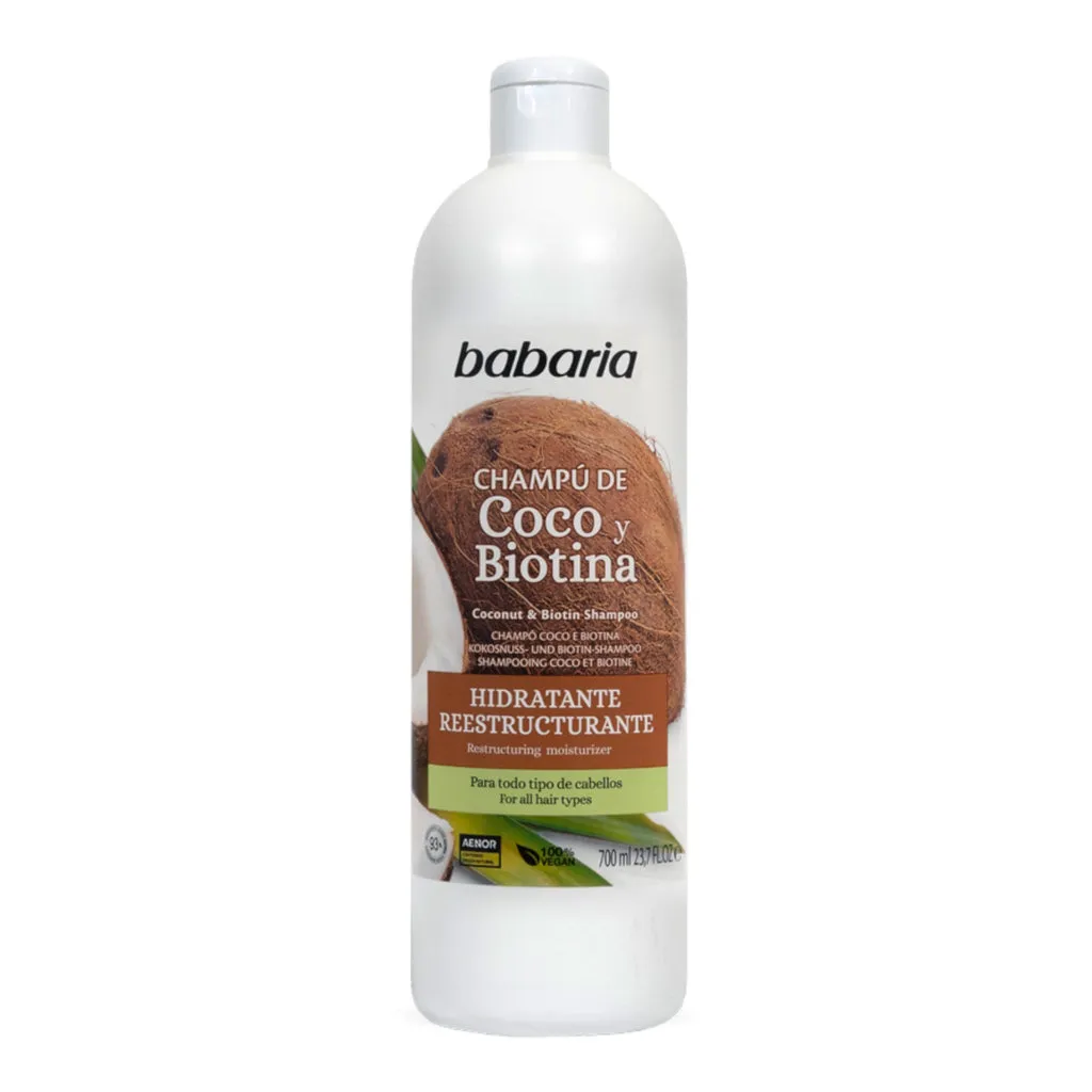 BABARIA SHAMPOO DE COCO Y BIOTINA X 700 ML - Ecofarma