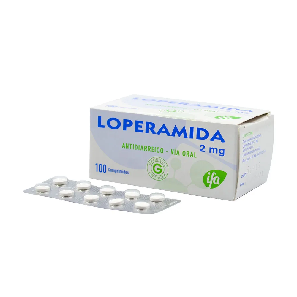 LOPERAMIDA 2 MG CAJA X 100 COMPRIMIDOS - Ecofarma
