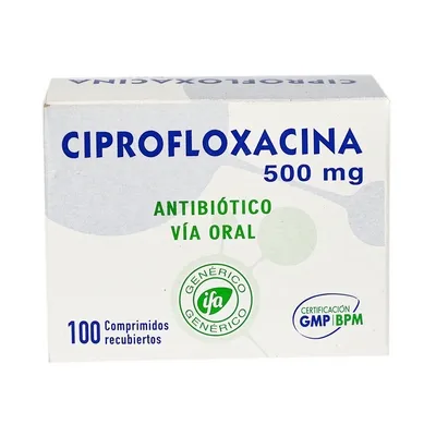 CIPROFLOXACINA 500 MG CAJA X 100 COMPRIMIDOS - Ecofarma