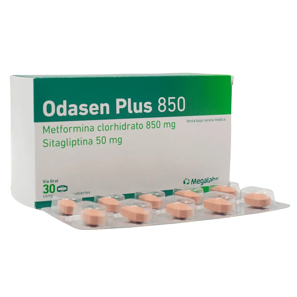ODASEN PLUS 850 MG CAJA X 30 COMPRIMIDOS - Ecofarma
