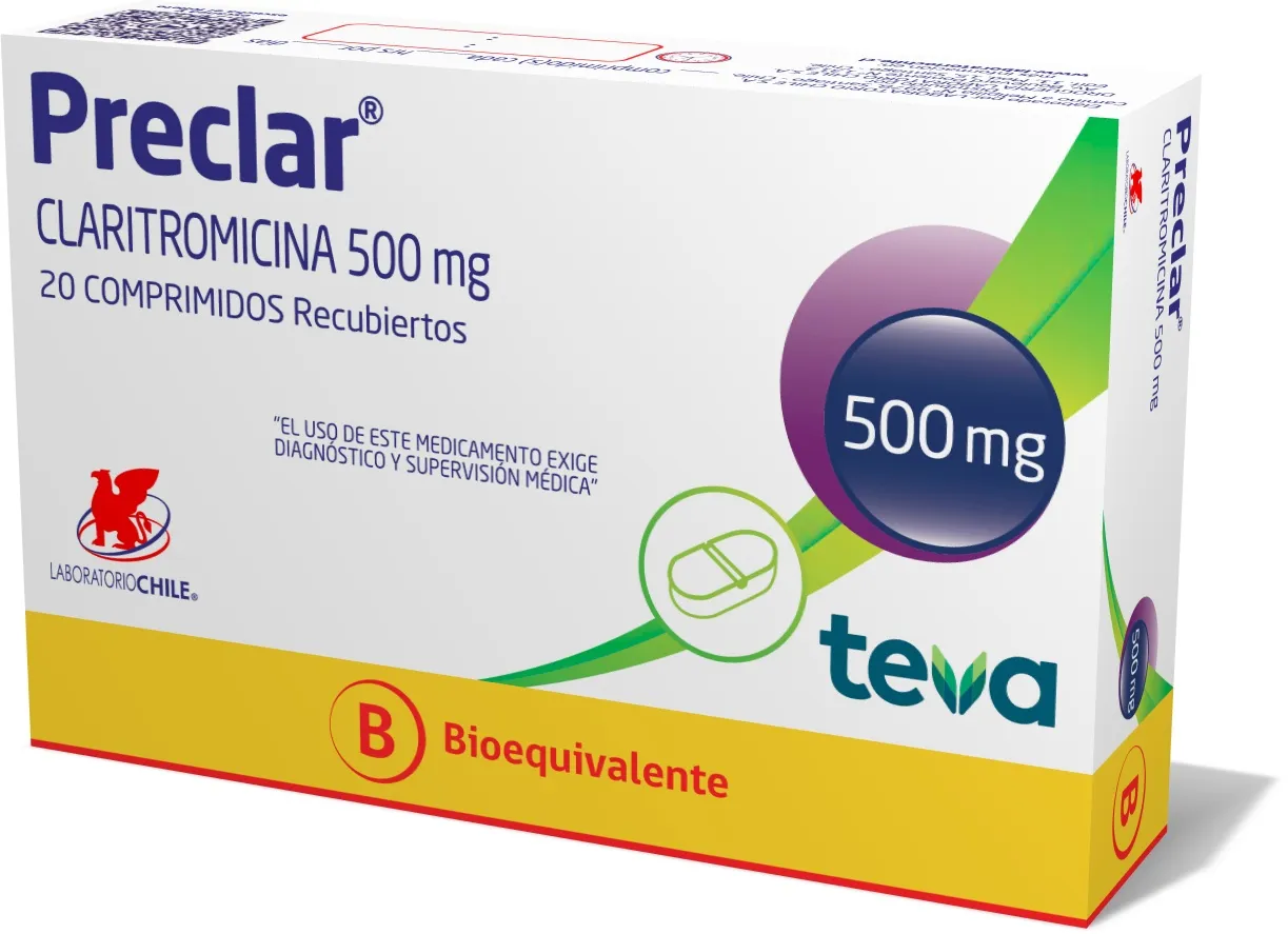 PRECLAR 500 MG CAJA X 14 COMPRIMIDOS - Ecofarma