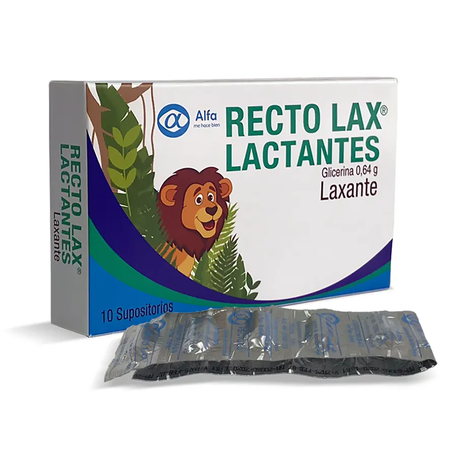RECTO LAX LACTANTES CAJA X SUPOSITORIOS - Ecofarma