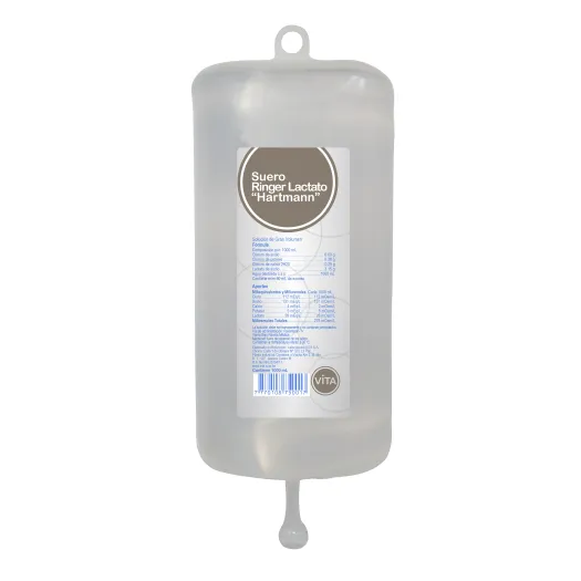 SUERO RINGER LACTATO HARTMAN X 1000 ML - Ecofarma