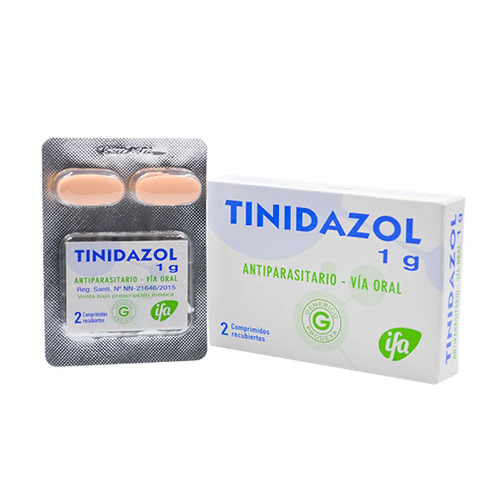 TINIDAZOL 1 G CAJA X 2 COMPRIMIDOS - Ecofarma