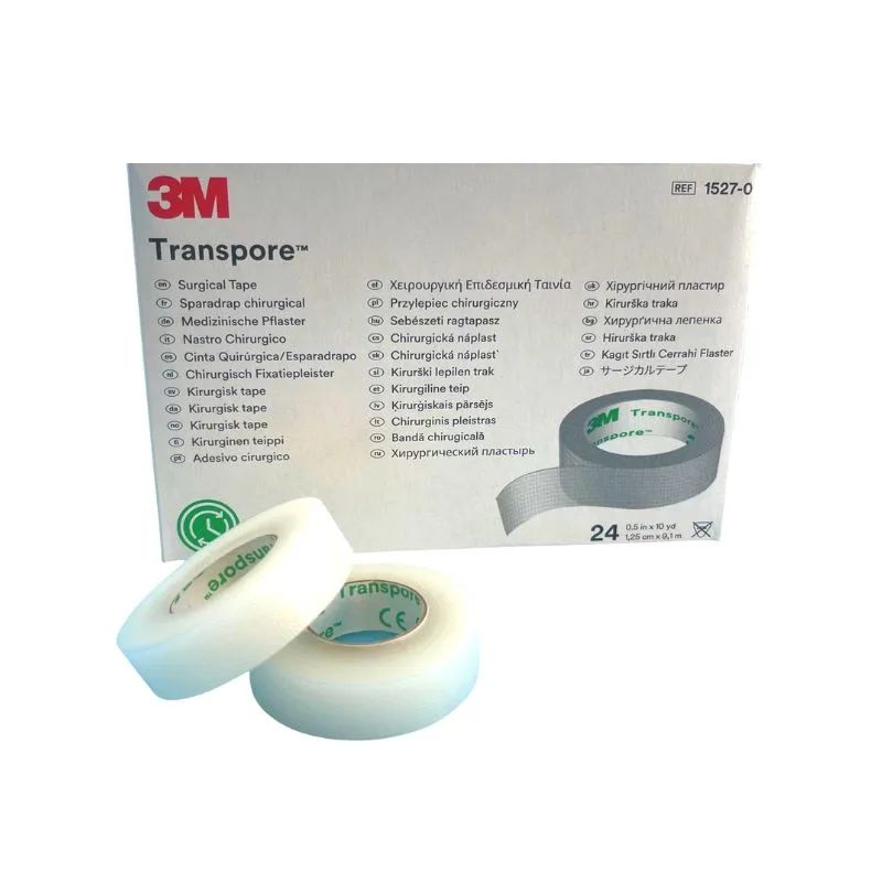 TRANSPORE TRANSPARENTE  3M 1.25 X 9.1 M CAJA X 24 - Ecofarma