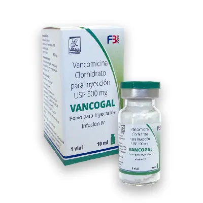 VANCOGAL VANCOMICINA  500 MG CJA X 1 VIAL - Ecofarma