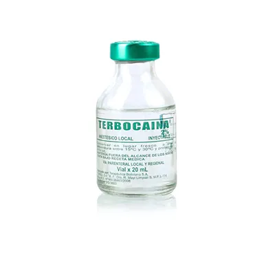 TERBOCAINA 2% VIAL FCO X 20 ML - Ecofarma