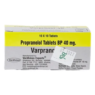 VARPRANOL 40 MG PROPANOLOL  CAJA X 100 COMPRIMIDOS - Ecofarma