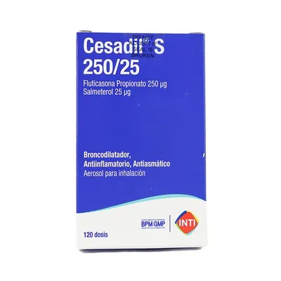 CESADIL S 250/25 AEROSOL X 120 DOSIS - Ecofarma
