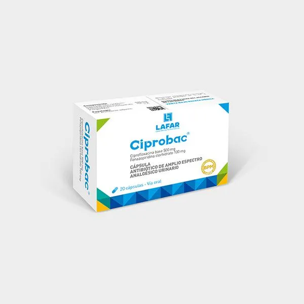 CIPROBAC CAJA X 20 CAPSULAS - Ecofarma